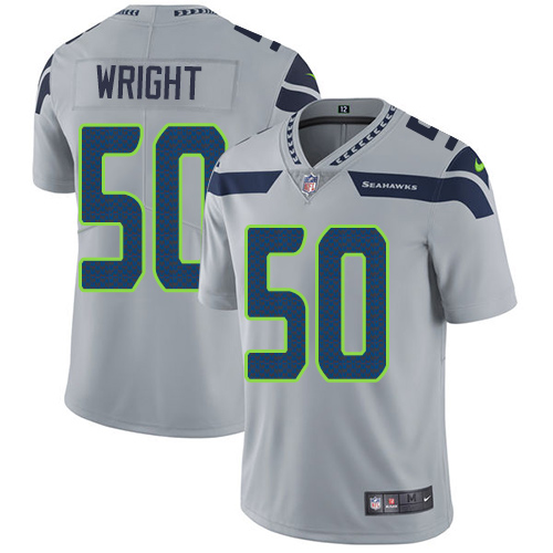 2019 Men Seattle Seahawks #50 Wright grey Nike Vapor Untouchable Limited NFL Jersey->seattle seahawks->NFL Jersey